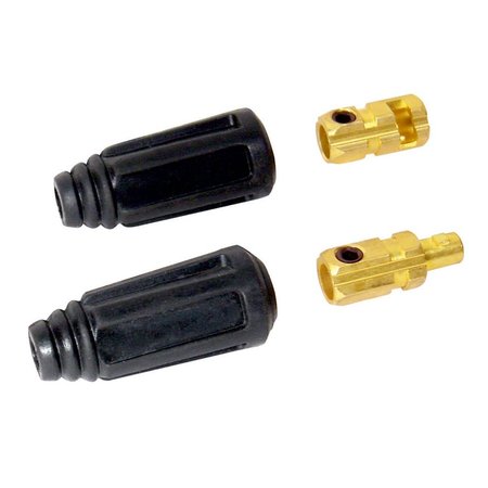 POWERWELD Dinse Style Cable Connector Set, #4 to #2 Cable CCD1025